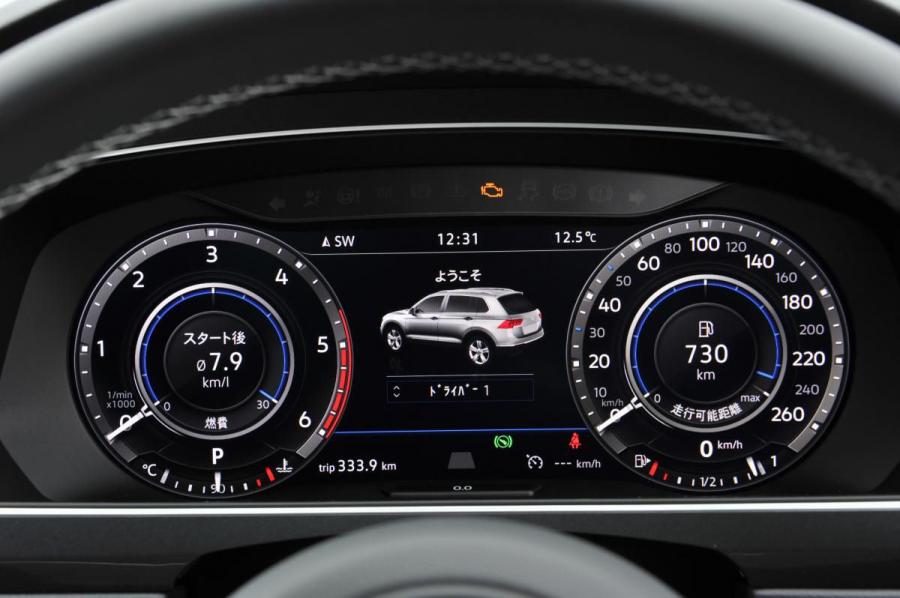 Панель приборов Volkswagen Tiguan R-Line 2016 года  (JP) (фото 5 из 15)